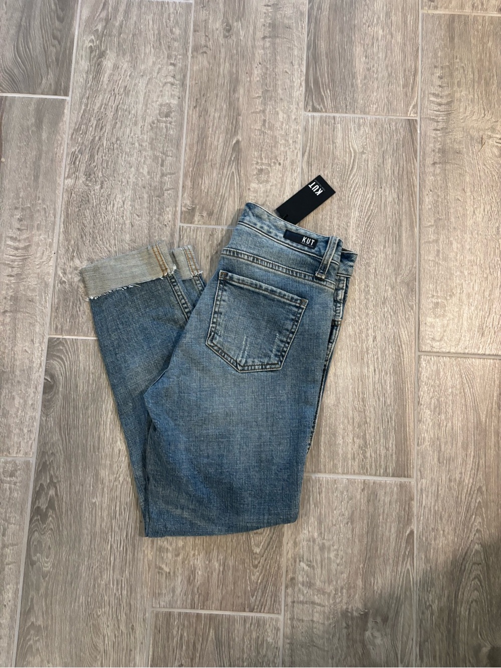 KUT From The Kloth High-Rise Boyfriend Jeans - Light Blue